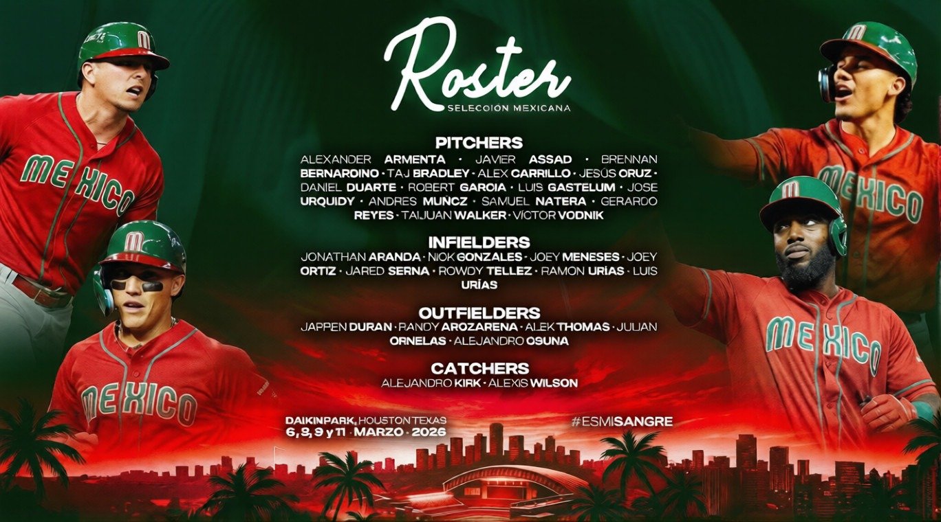 México dio a conocer el roster para el Clásico Mundial 2026