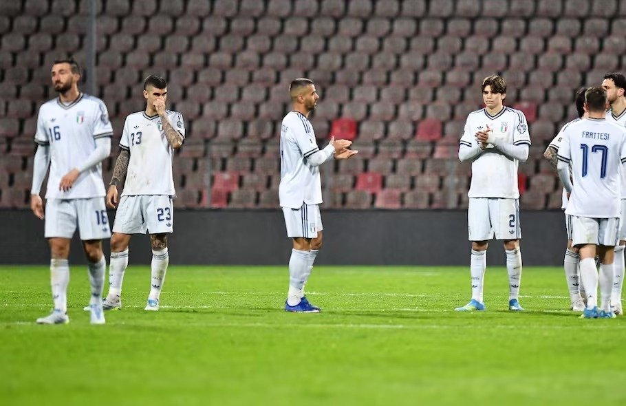 Italia queda fuera del Mundial por tercera ocasión seguida