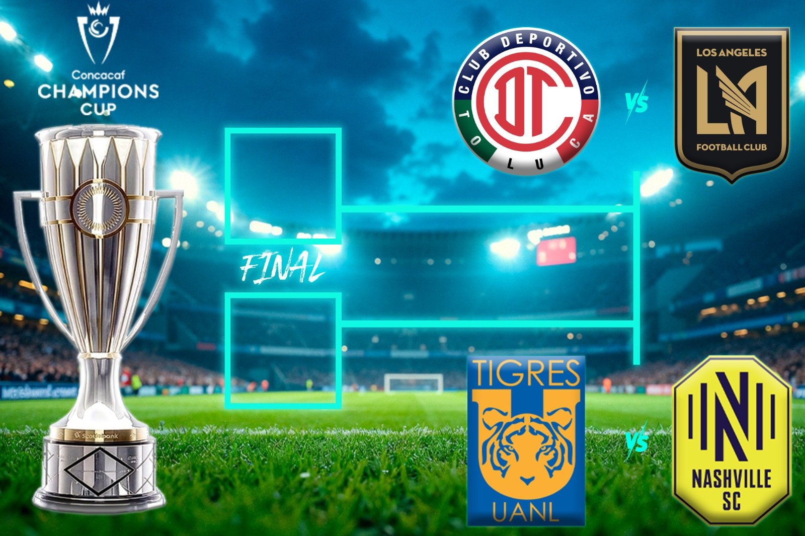Listas las semifinales de la Concacaf Champions Cup 2026