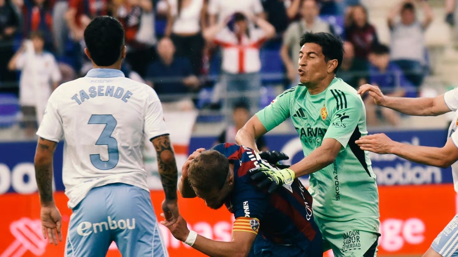 Andrada recibe 13 juegos tras agresión ante el Huesca