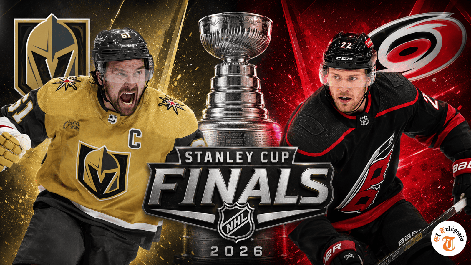 Comienza la Gran Final de la NHL entre Hurricanes y Golden Knights