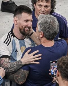 Lionel Messi y Jorge Messi